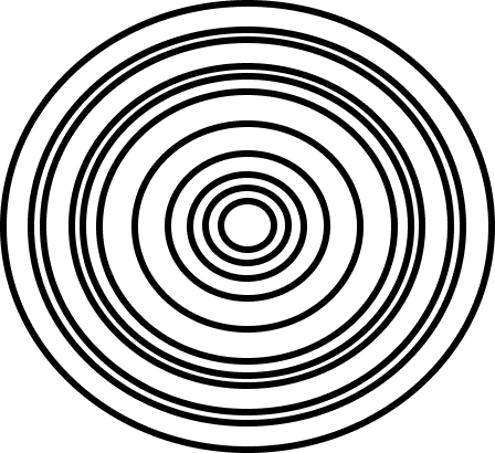 circle in the center of the page